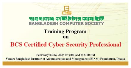 Training on BCS Certified Cyber Security Professional